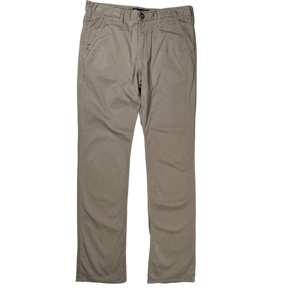 BKE Tyler Chino Pants Mens 32x36 Khaki Tan Stretch Flat Front Casual Preppy